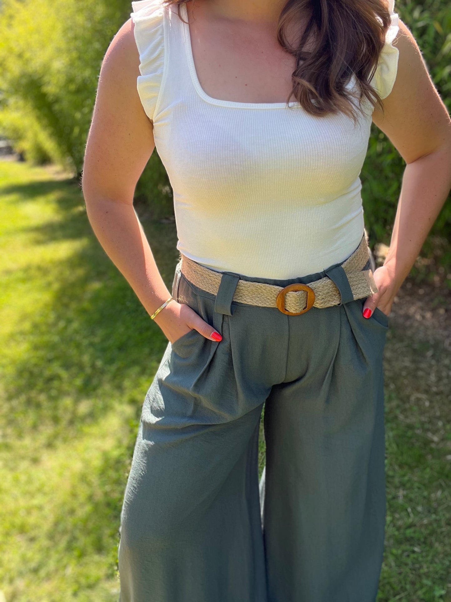 Pantalon kaki ALIX