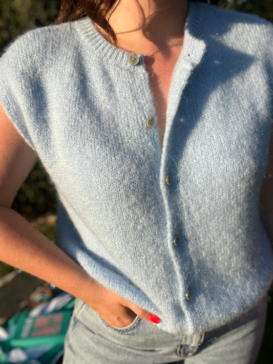 Gilet sans manche bleu POLA