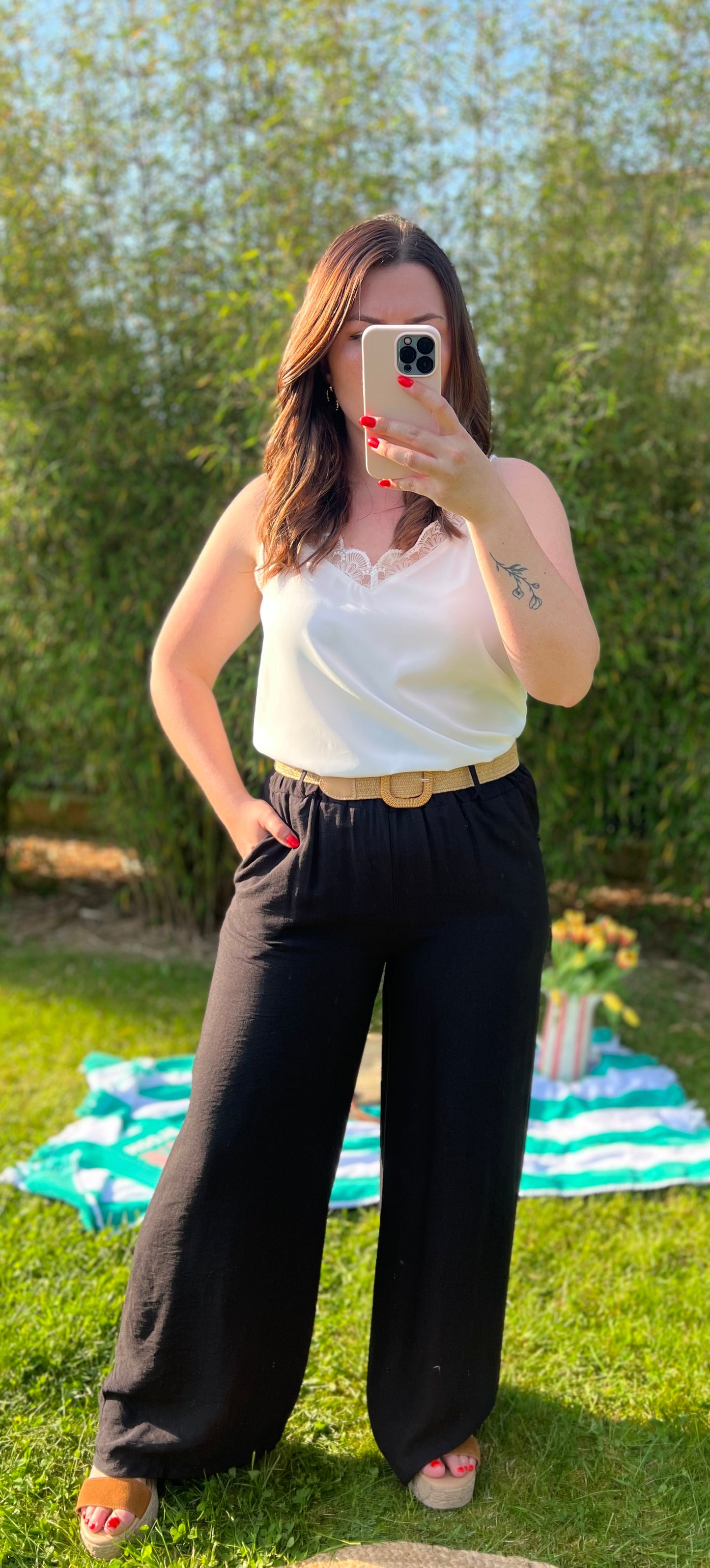 Pantalon fluide CHLOE noir