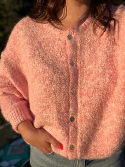 Gilet rose MARGUERITE