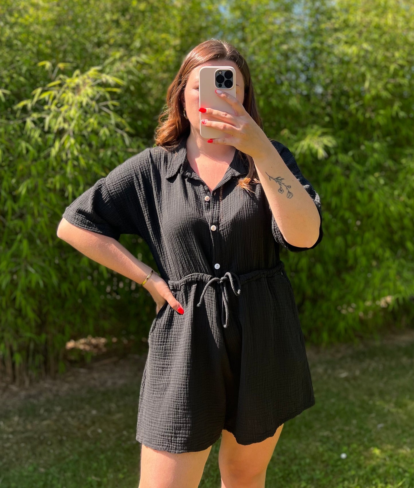 Combishort CAMI noir