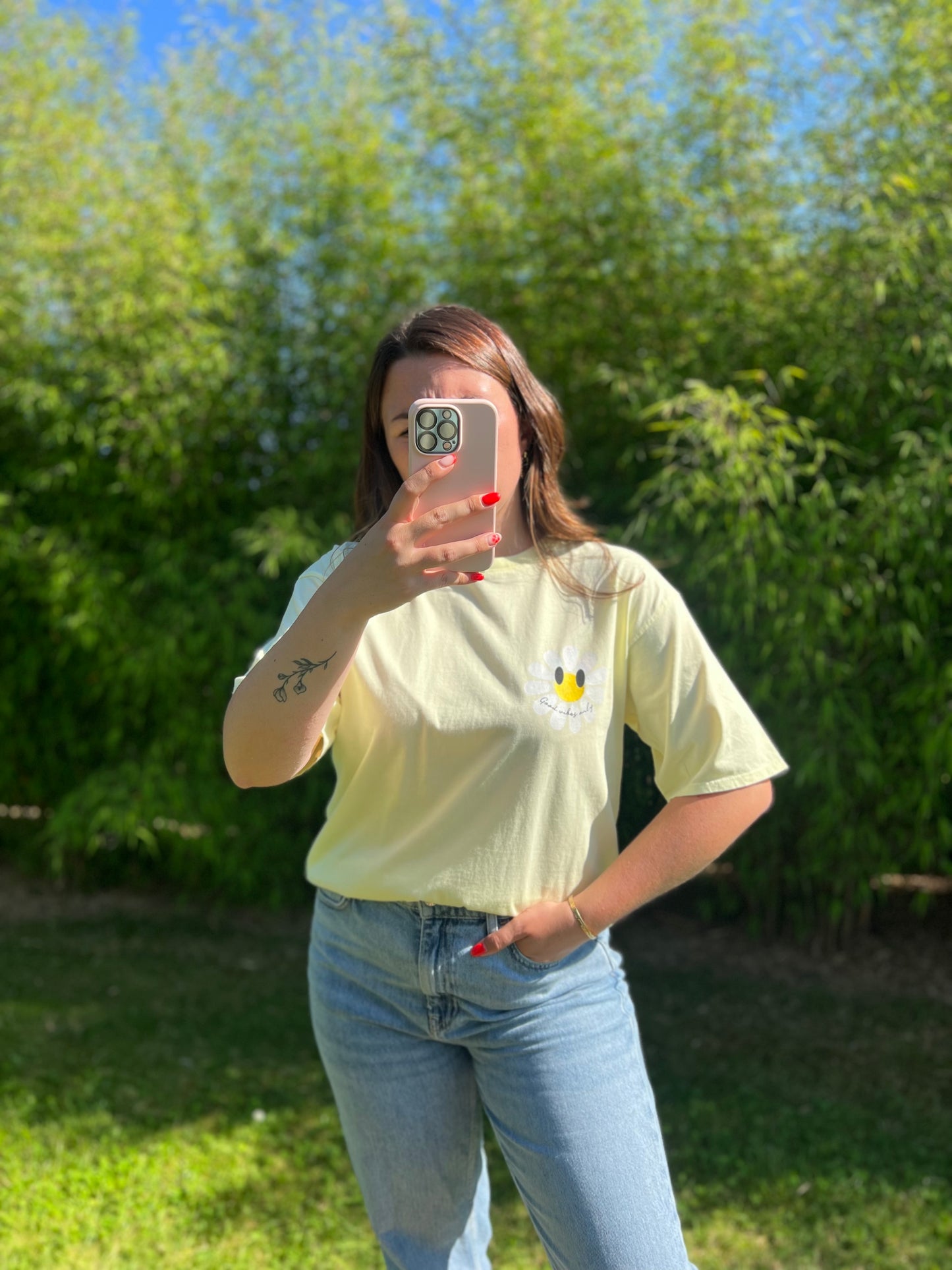 T-shirt SMILE jaune