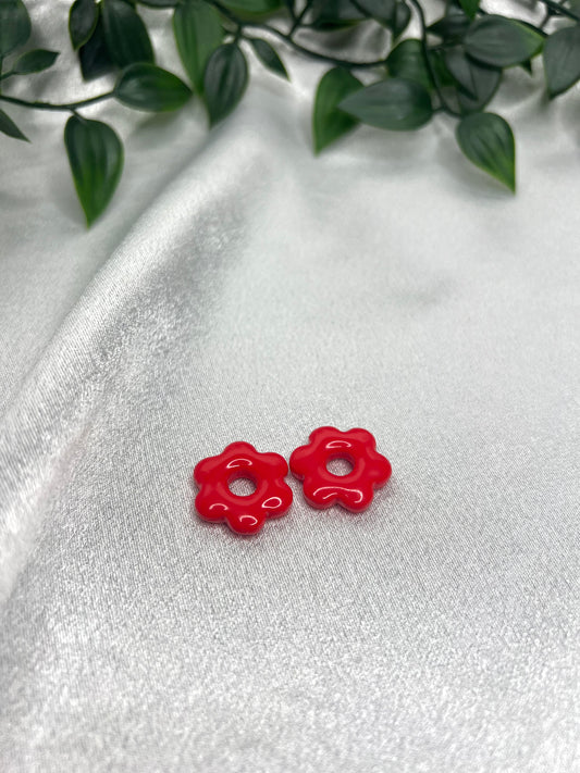 Pampilles FLEUR orange sanguine pour boucles interchangeables