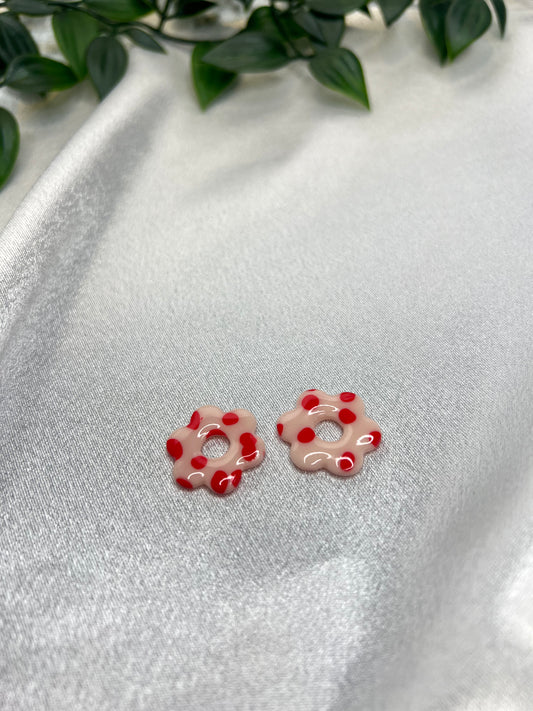 Pampilles FLEUR à poids rouge pour boucles interchangeables