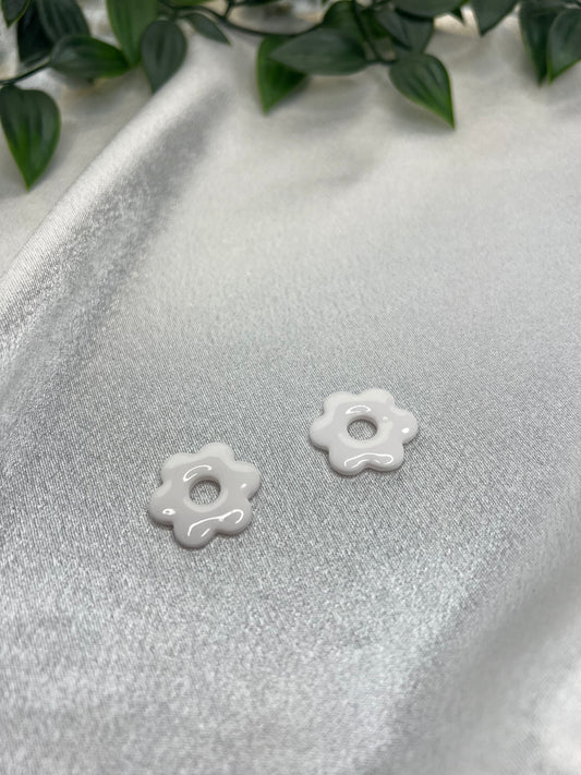 Pampilles FLEUR blanc pour boucles interchangeables