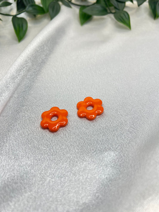 Pampilles FLEUR orange pour boucles interchangeables