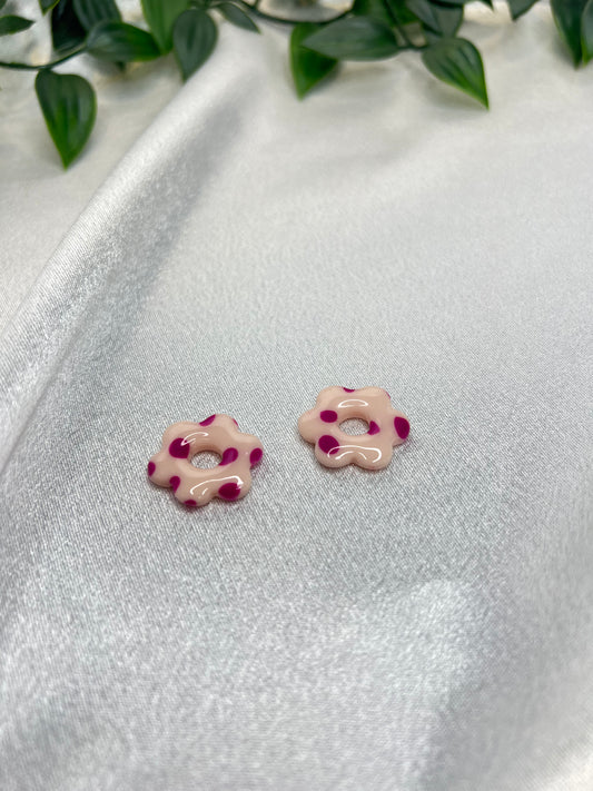 Pampilles FLEUR à poids violets pour boucles interchangeables