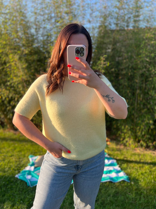 Pull sans manche  jaune BRIE