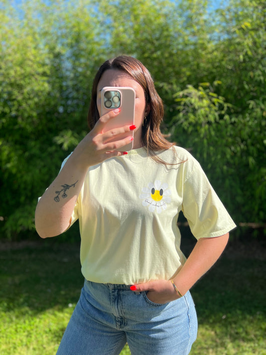 T-shirt SMILE jaune