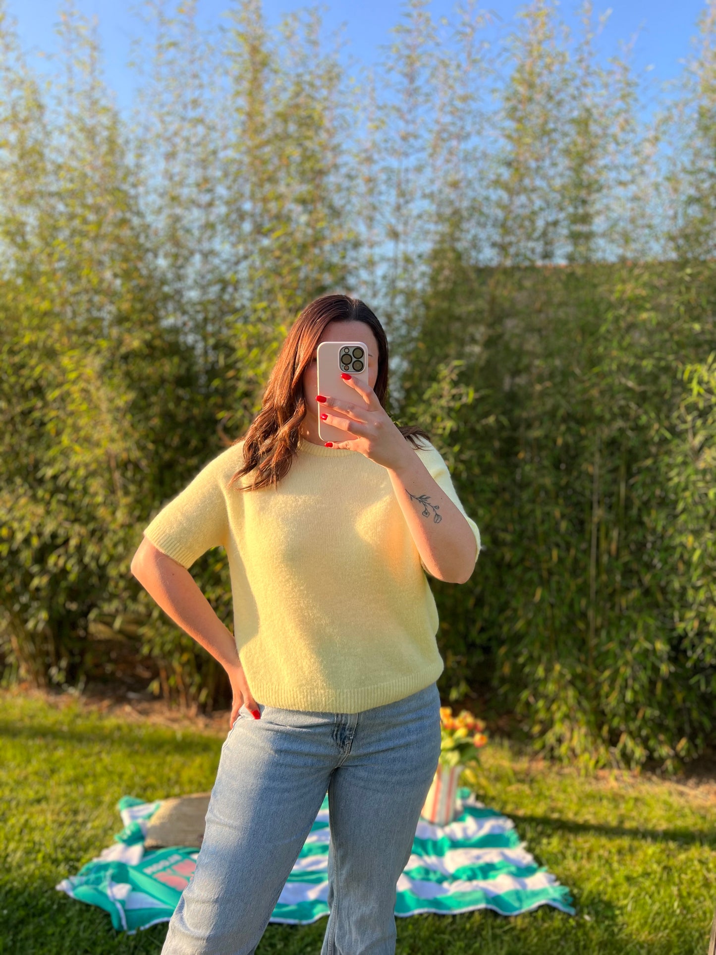 Pull sans manche  jaune BRIE