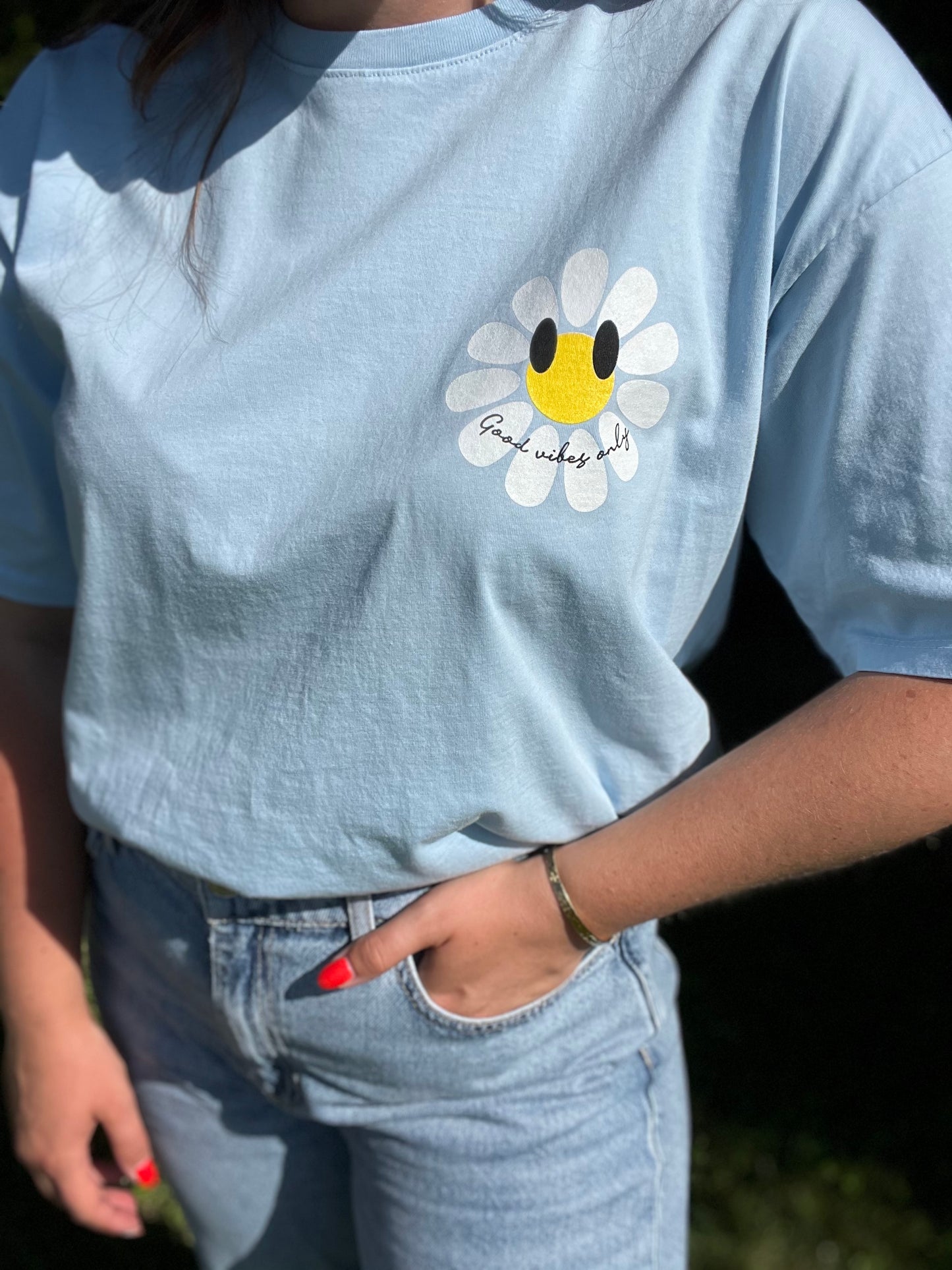 T-shirt SMILE bleu