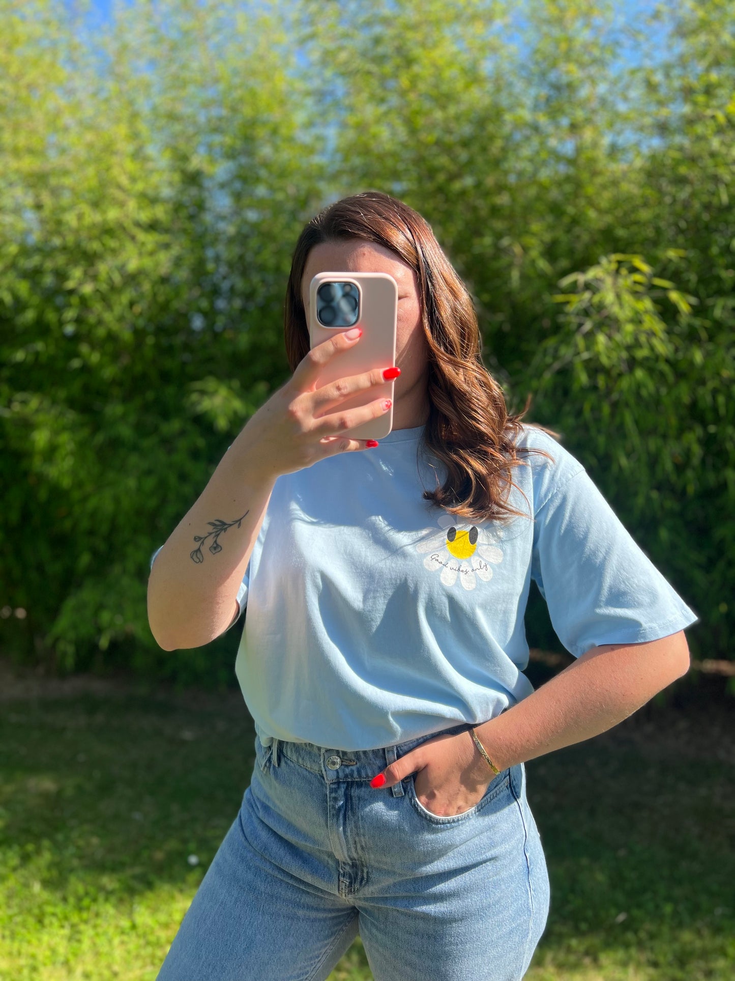 T-shirt SMILE bleu