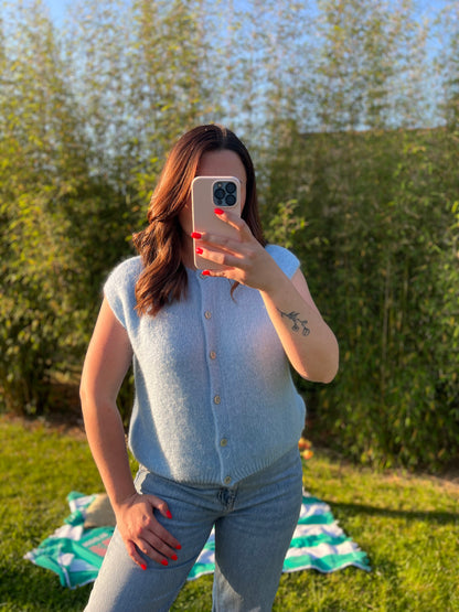 Gilet sans manche bleu POLA