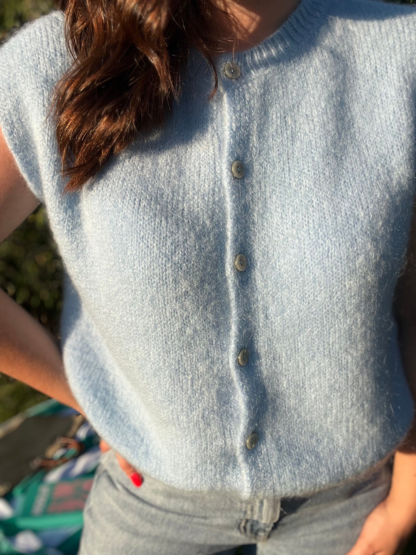Gilet sans manche bleu POLA