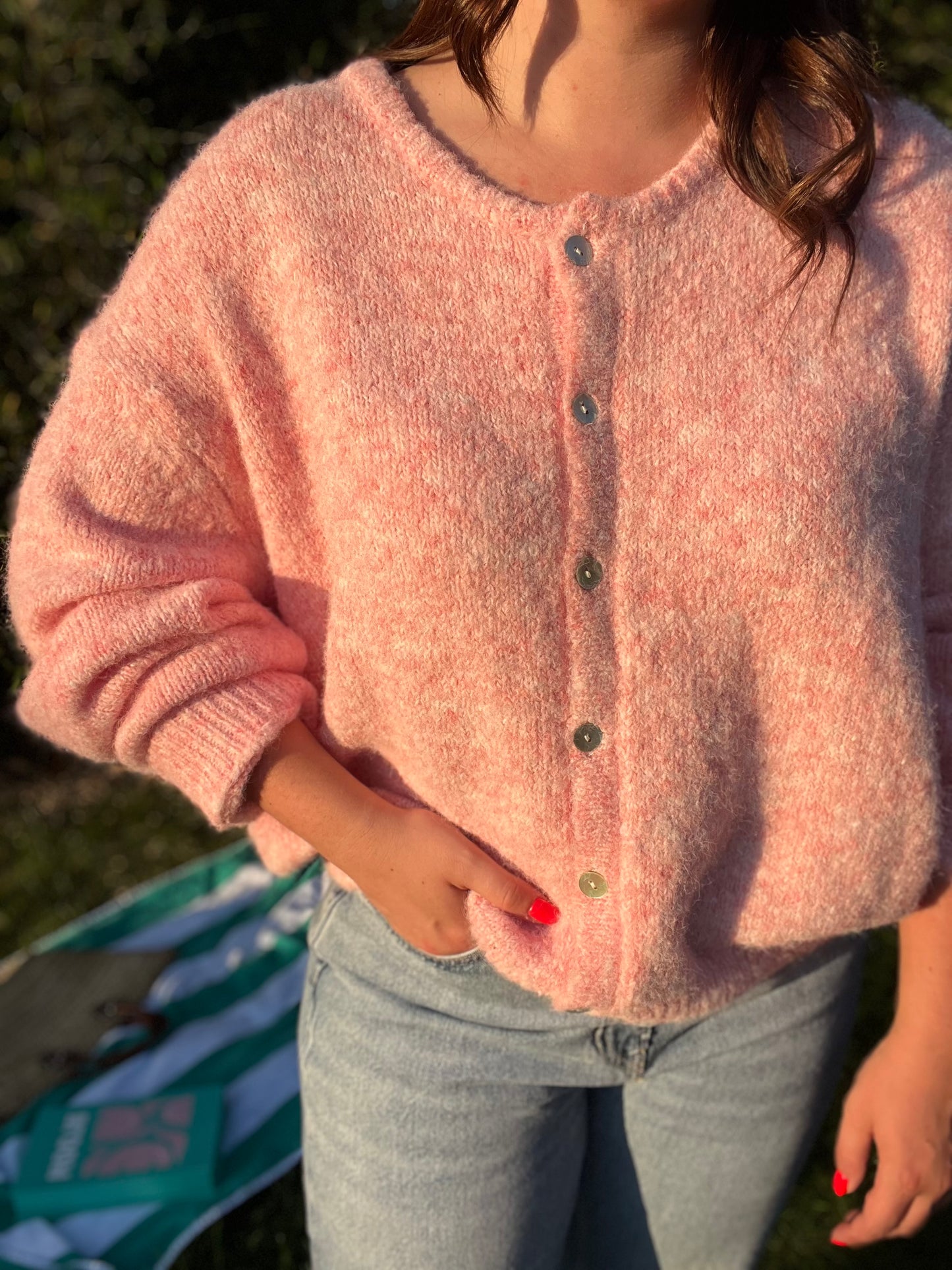 Gilet rose MARGUERITE