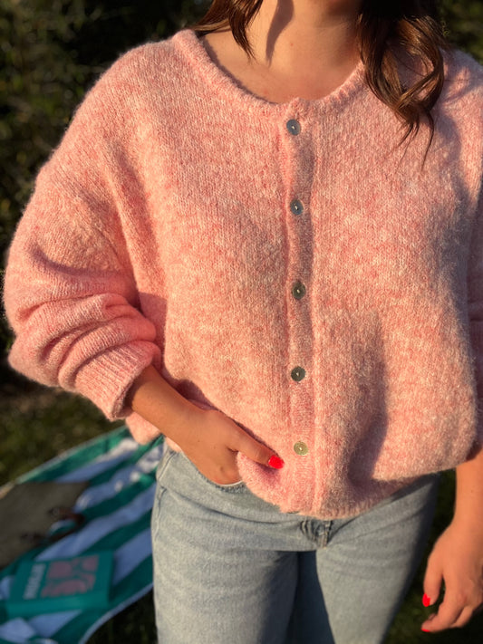 Gilet rose MARGUERITE