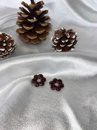 Pampilles FLEUR leopard marron pour boucles interchangeables